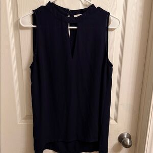 LOFT Midnight Blue Sleeveless Blouse